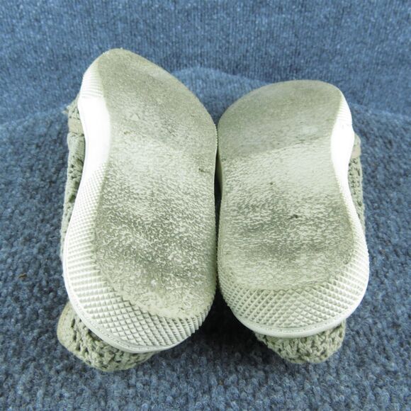 MIA girl Slip On Women Loafer Shoes Size‎ 7 Medium Beige Fabric Slip On - Picture 8 of 9